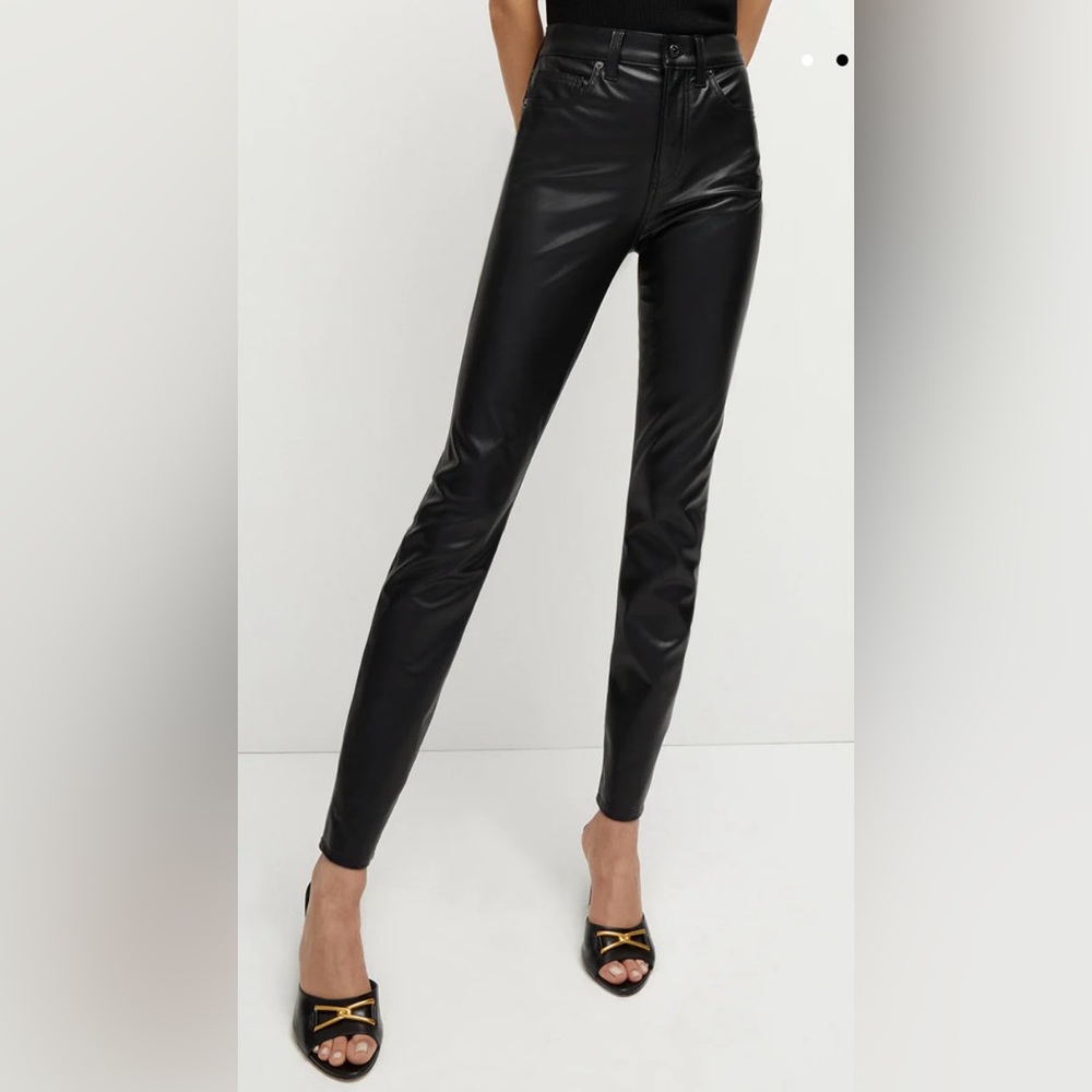 Veronica Beard, Sz 32, Vegan Leather High Rise Debbie Ankle Skinny - New No Tags